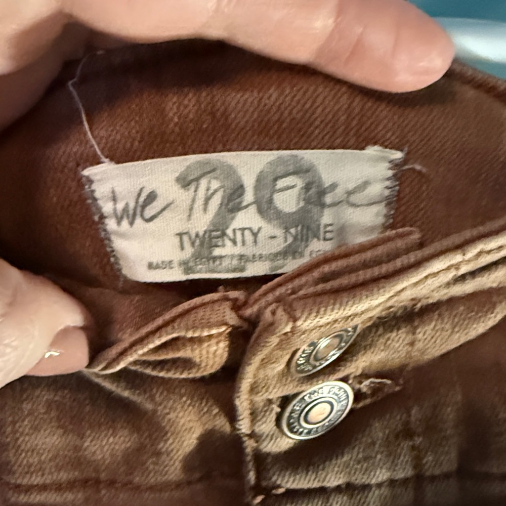 We The Free High Rise Rust Flare Jeans - Picture 2 of 4